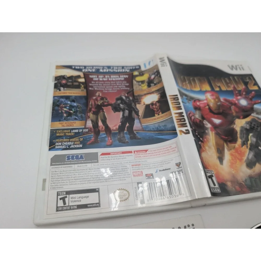 Iron Man 2 Nintendo Wii Complete CIB Tested Clean Copy
